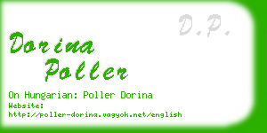 dorina poller business card